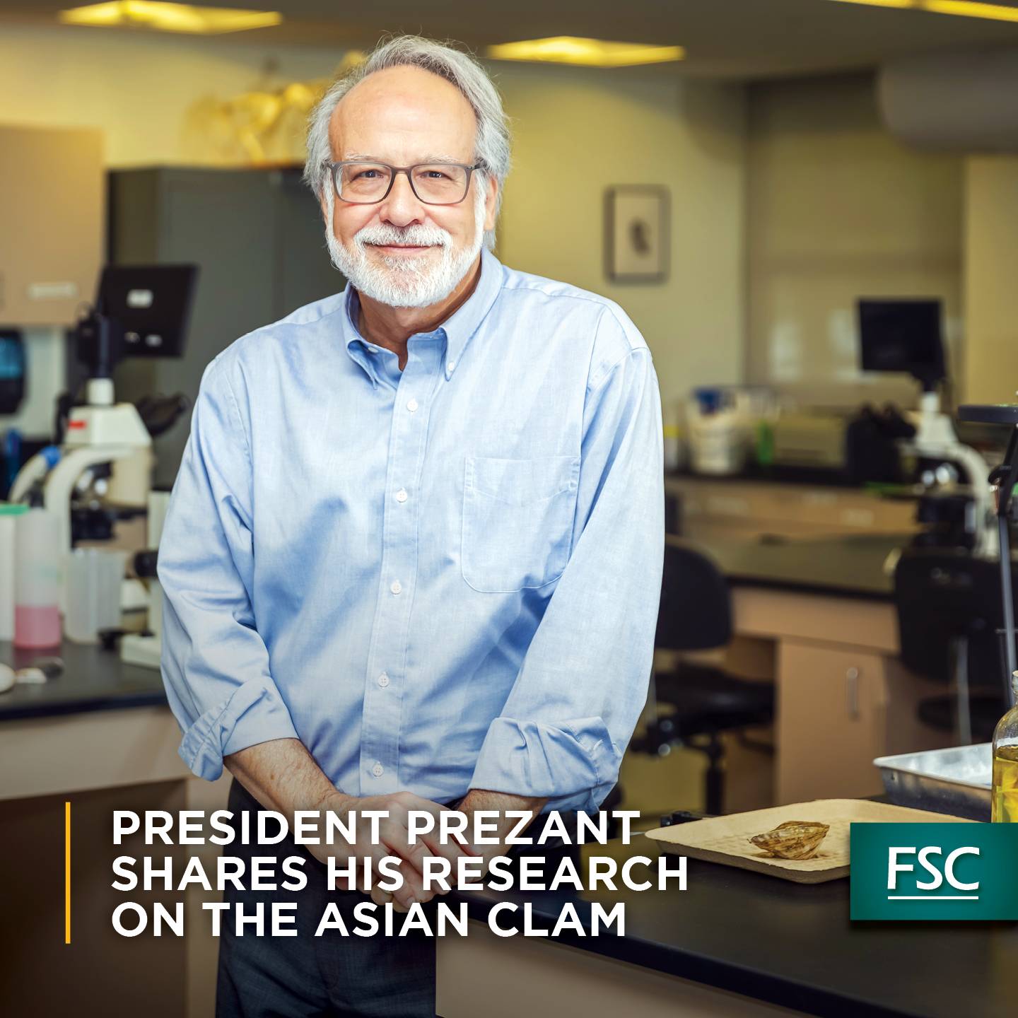 President Presant in Hale Labs